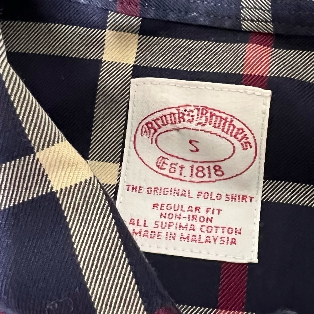 Brooks Brothers Mens Regular Fit Supima Cotton Plaid Button Down Shirt s… - Picture 3 of 6